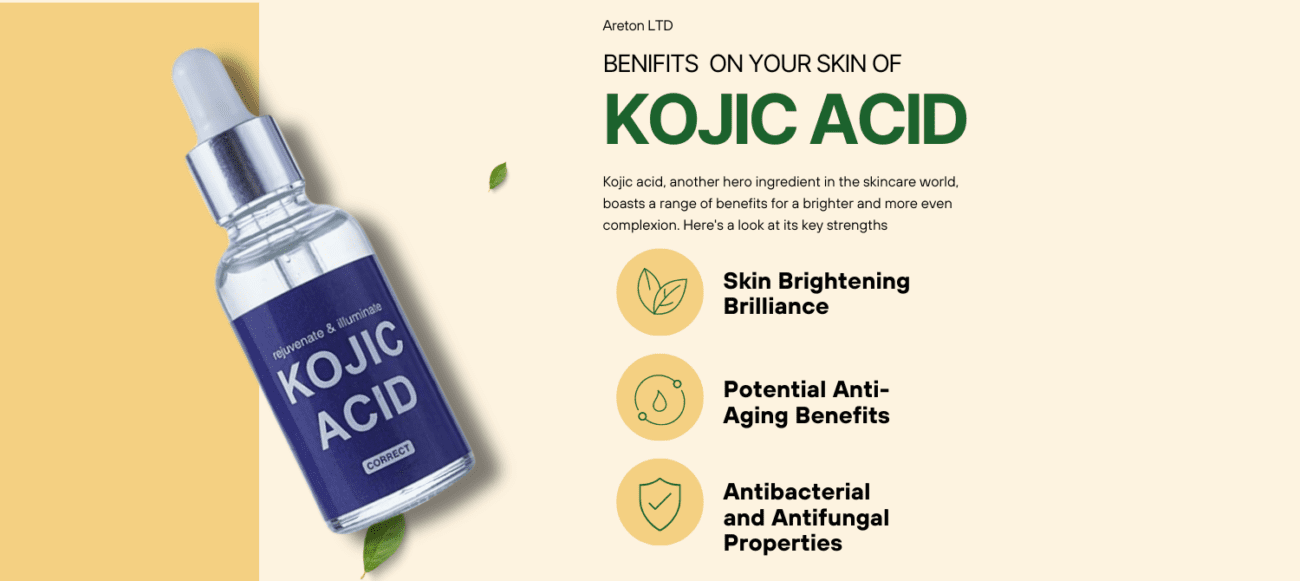 Kojic Acid Benifits for skin beauty